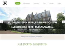 Tablet Screenshot of eventsrubenskasteel.com